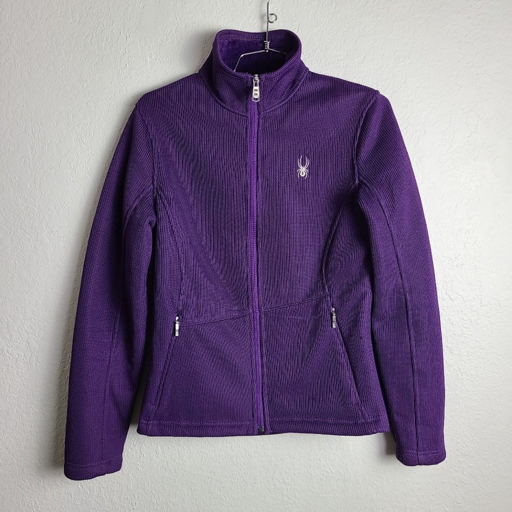 Spyder Purple Long Sleeve Zip Up Jacket Size Small